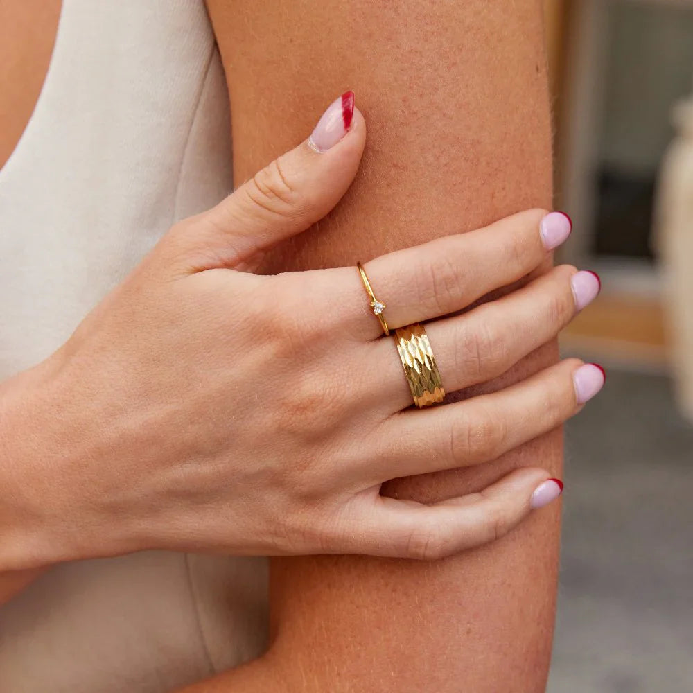 Vioraia Rene Chunky Gold Ring