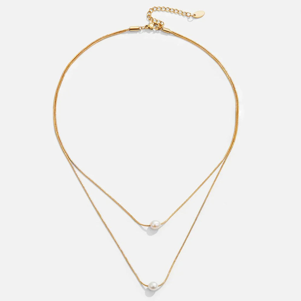 Vioraia Layered Freshwater Pearl Necklace