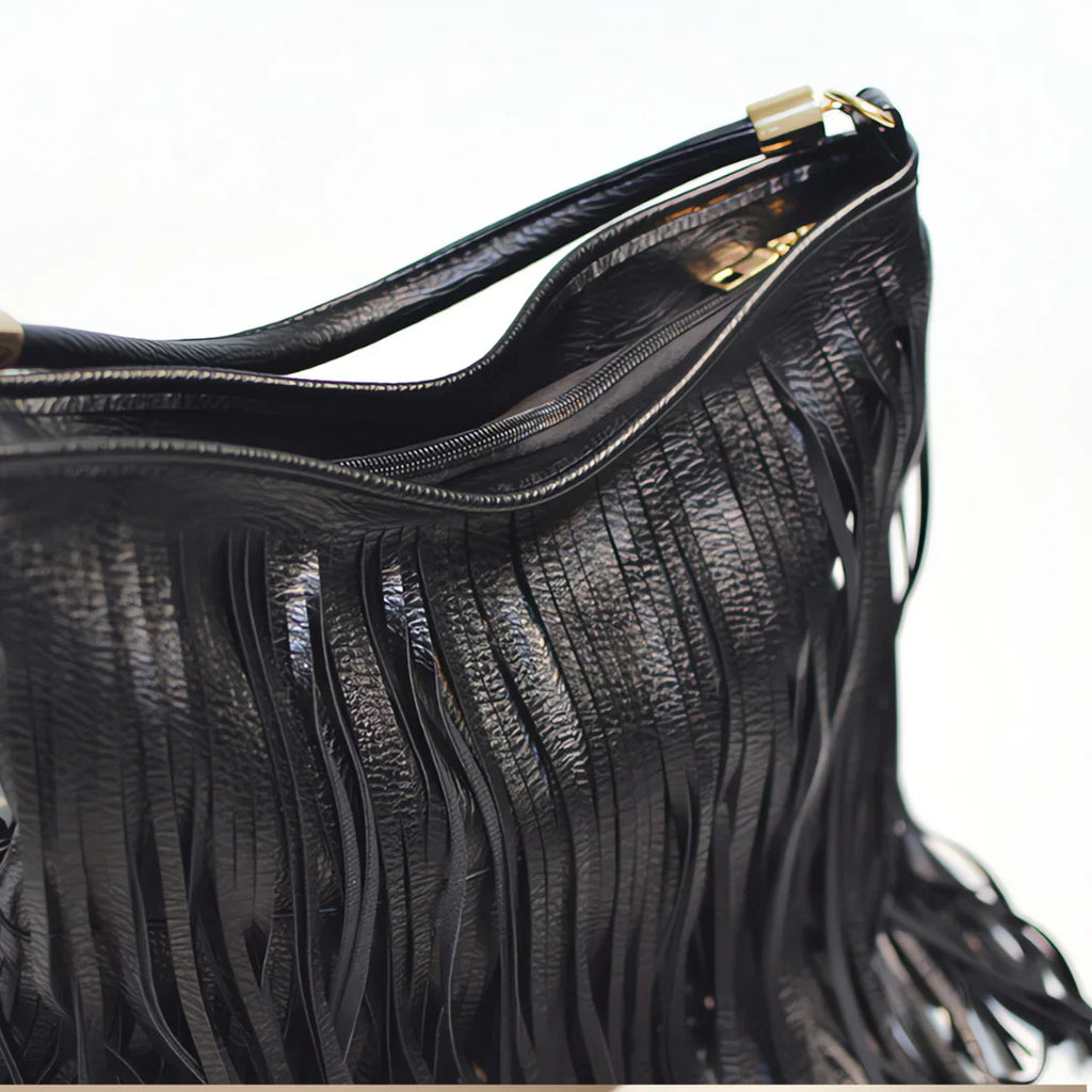Vioraia Edina Tassel Crossbody Bag