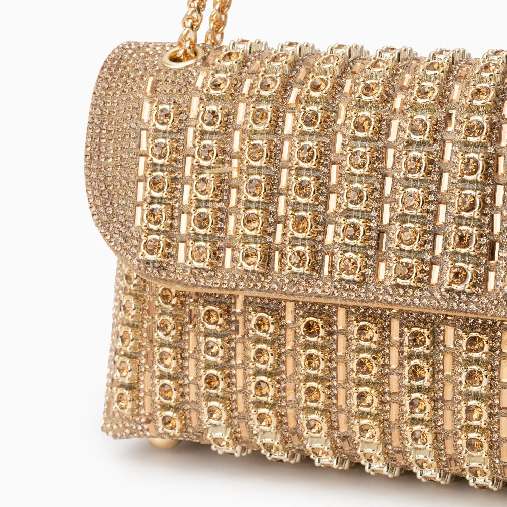 Vioraia Chantal Diamond Clutch Bag