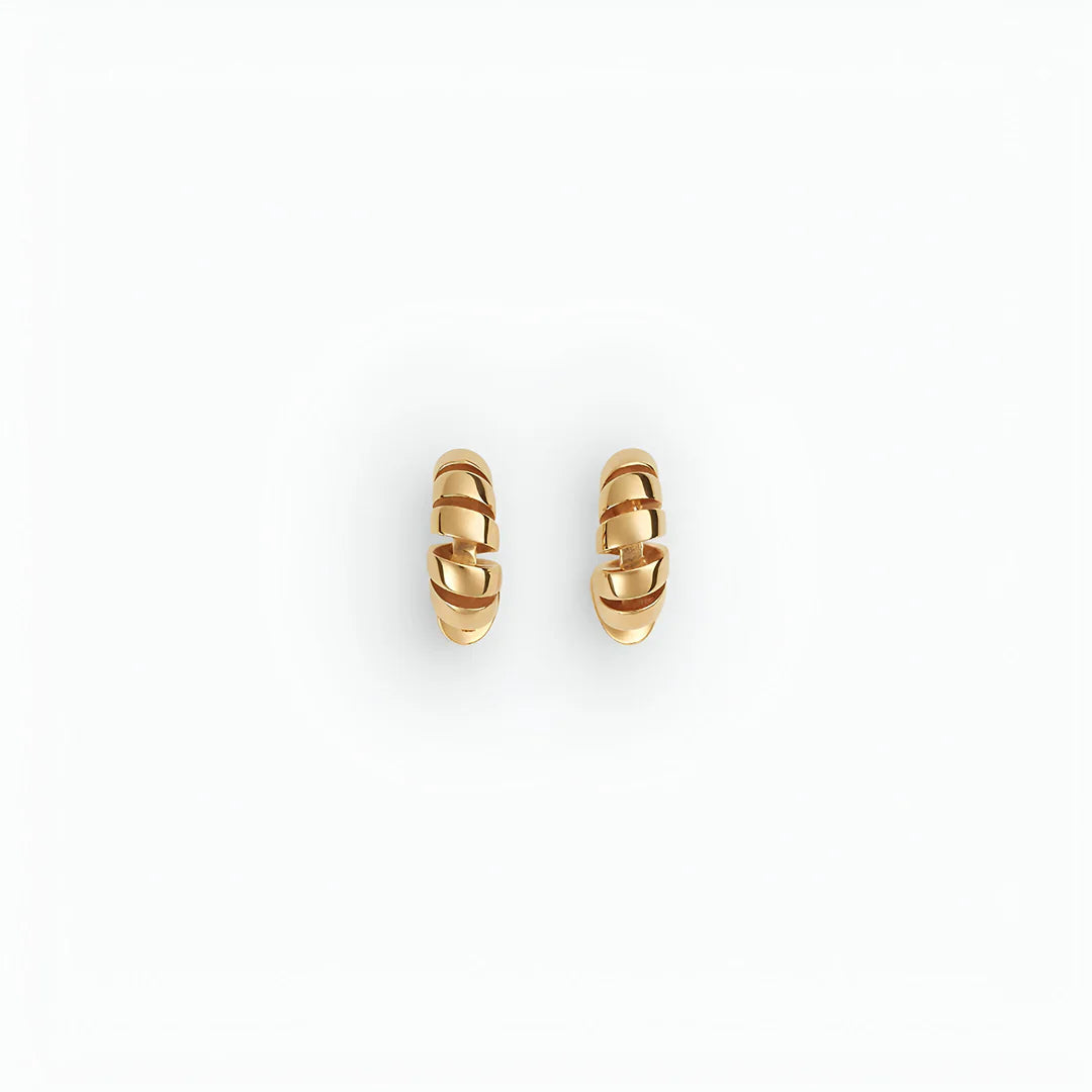 Vioraia Natalie Spiral Hoop Earrings