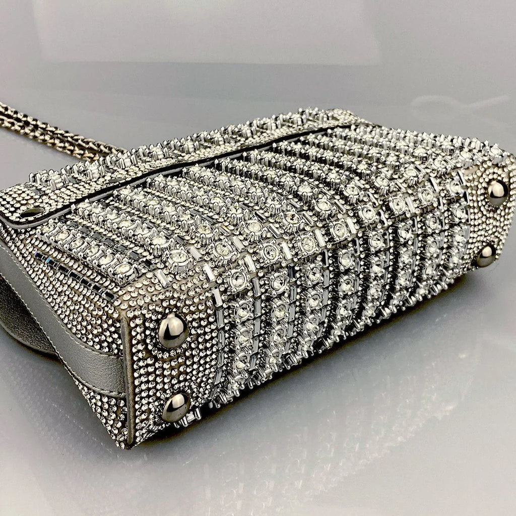 Vioraia Chantal Diamond Clutch Bag