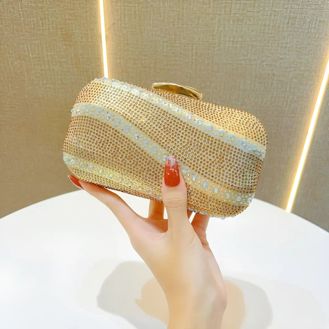 Vioraia Emerald Glitz Clutch Bag