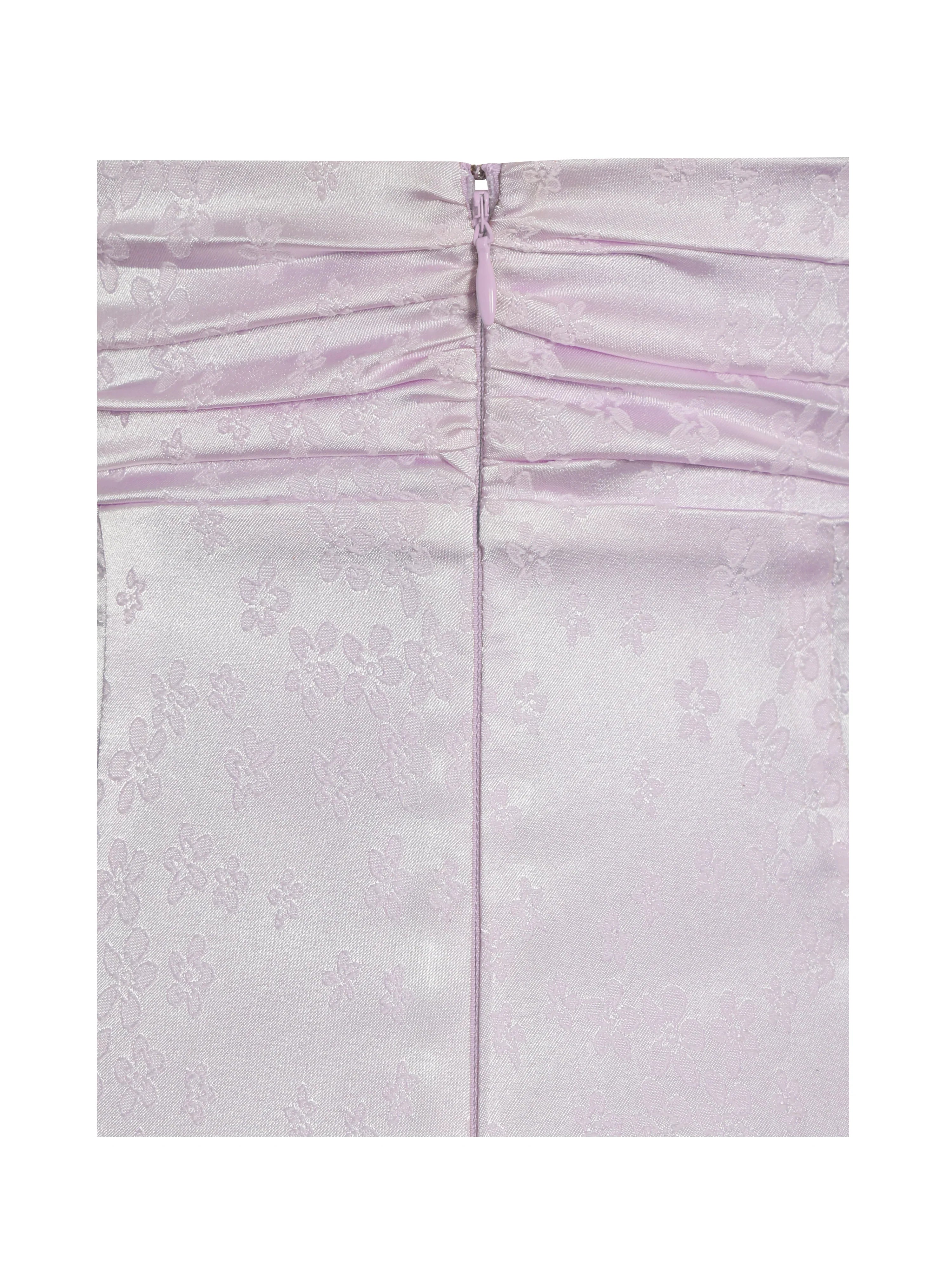 Paolina Taro Pink Jacquard Ruffle Mermaid Maxi Dress