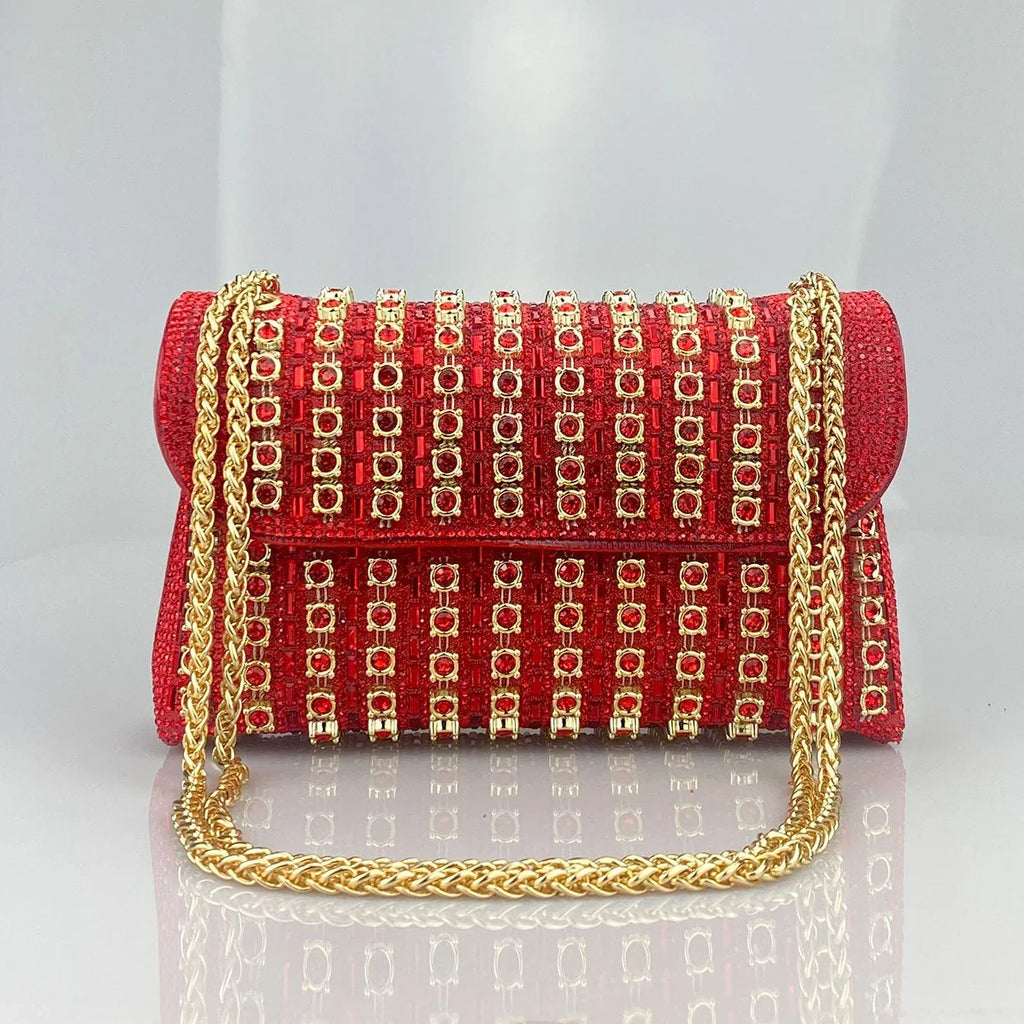 Vioraia Chantal Diamond Clutch Bag