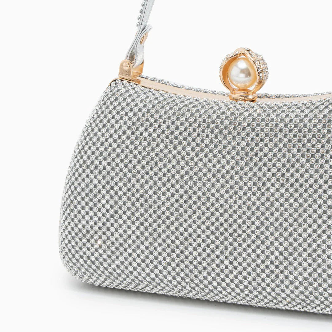 Vioraia Vintage Rhinestones Glitter Handbag