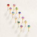 Vioraia Birthstone Stud Earrings