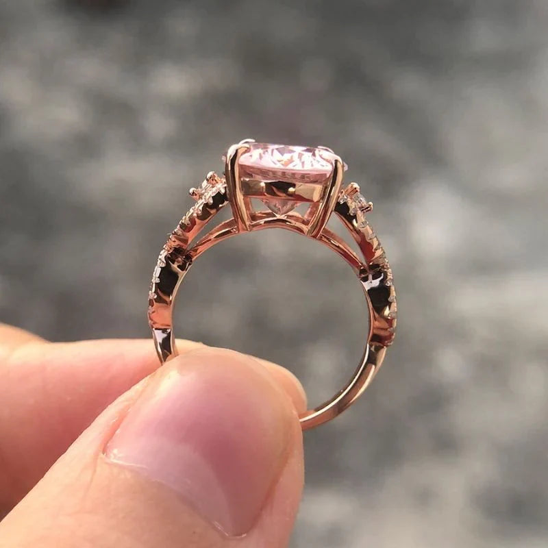 Vioraia Blushing Rose Ring