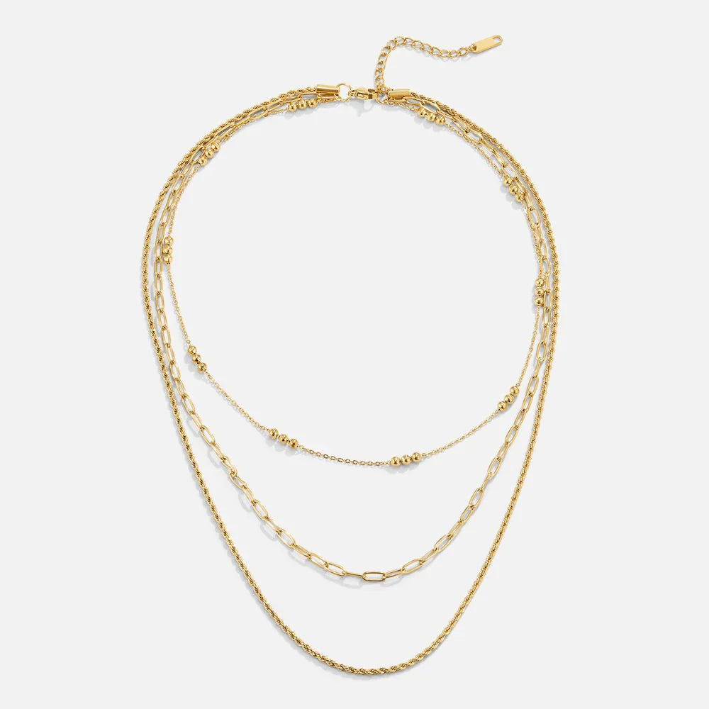 Vioraia Sofia Gold Multi Layered Necklace