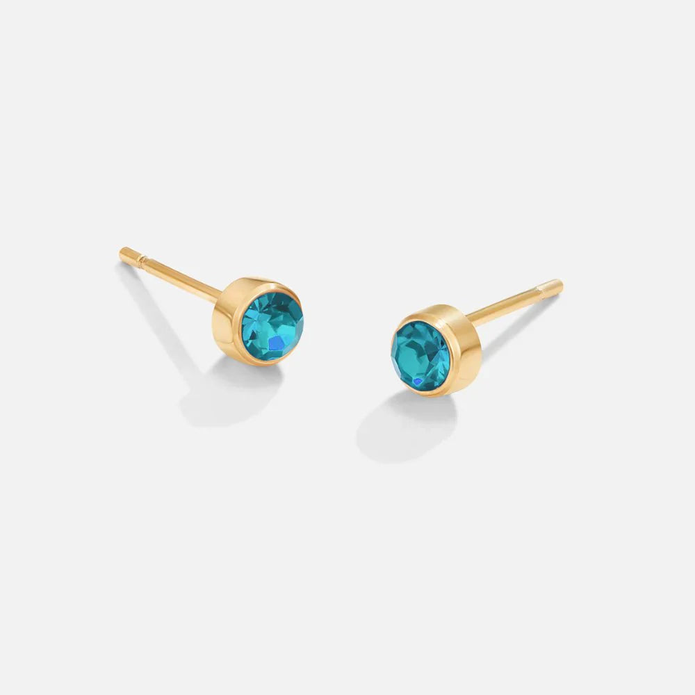 Vioraia Birthstone Stud Earrings