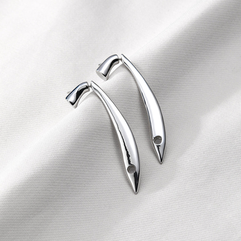 Vioraia Lana Sleek Arc Earrings