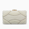 Vioraia Violeta Pearl Clutch Bag