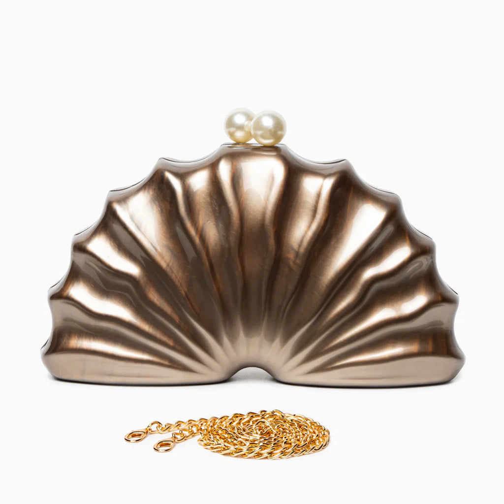 Vioraia Chloe Shell Clutch Bag