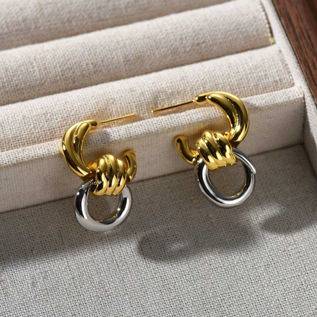 Vioraia Tangent Loop Earrings