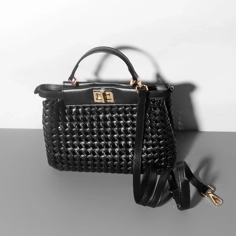 Vioraia Madelynn Braided Tote Bag