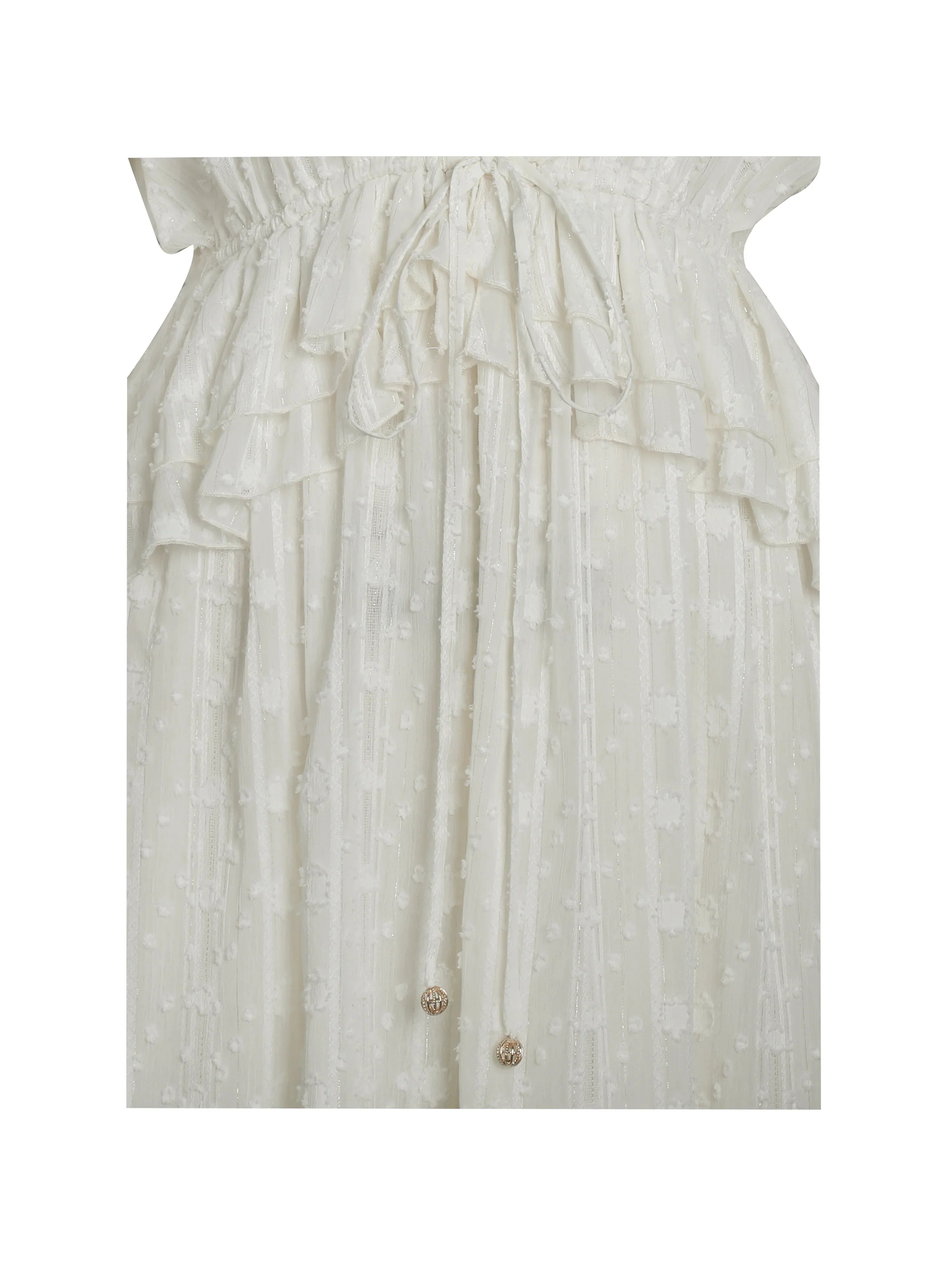 Safiya Jacquard Chiffon Long Sleeve Maxi Dress