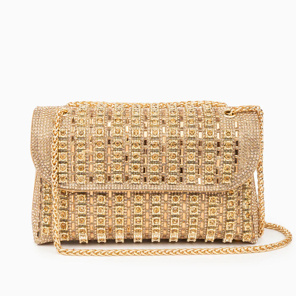 Vioraia Chantal Diamond Clutch Bag