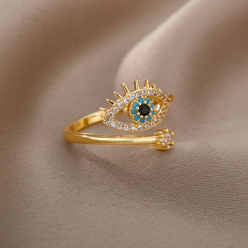 Vioraia Blue Evil Eye Ring