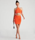 Struck By Sultry Halter Mini Dress