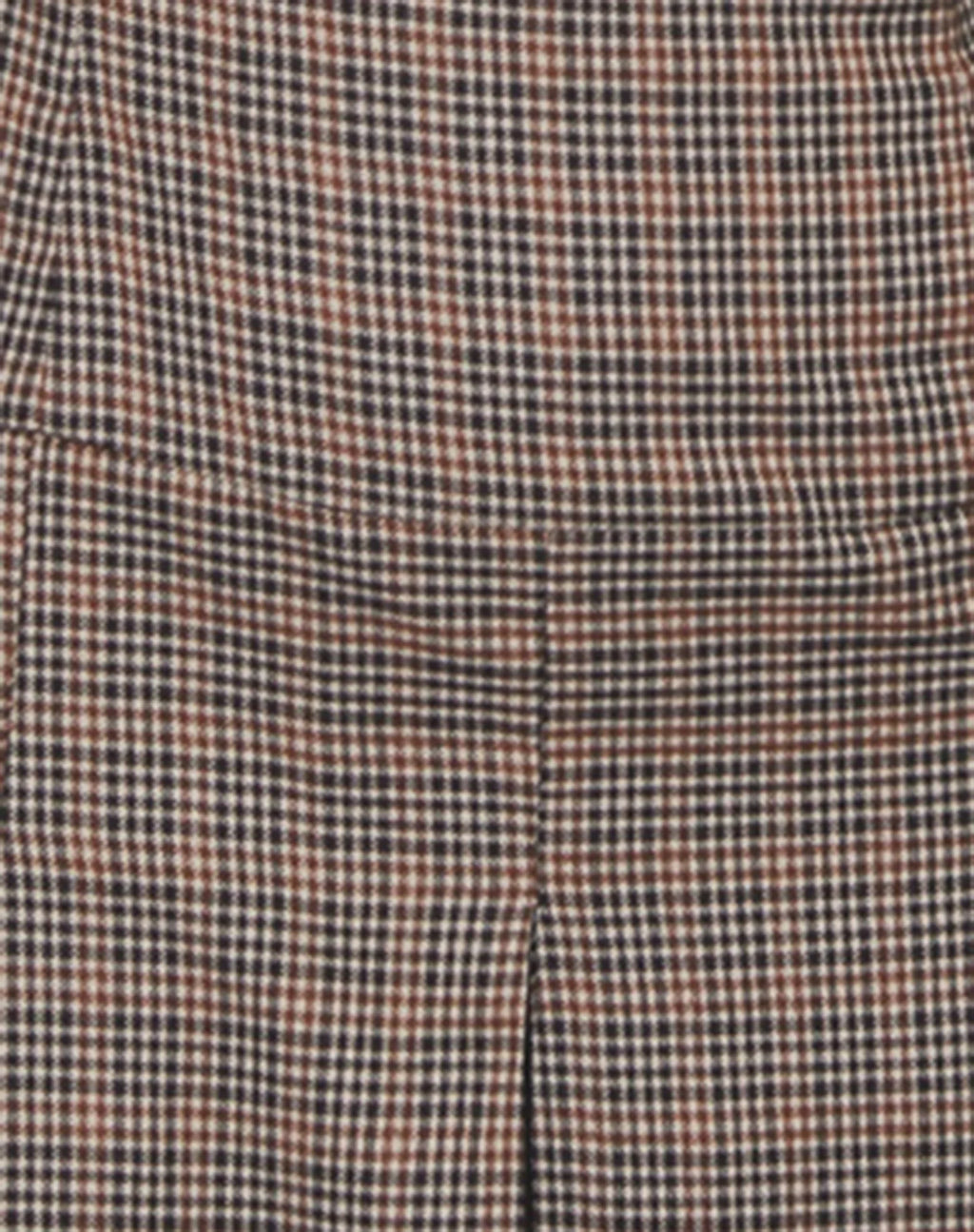 Panola Mini Dress in Micro Check Brown