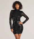 Colette Open-Back Sequin Lace Mini Dress
