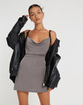Elpima Mini Dress in Grey