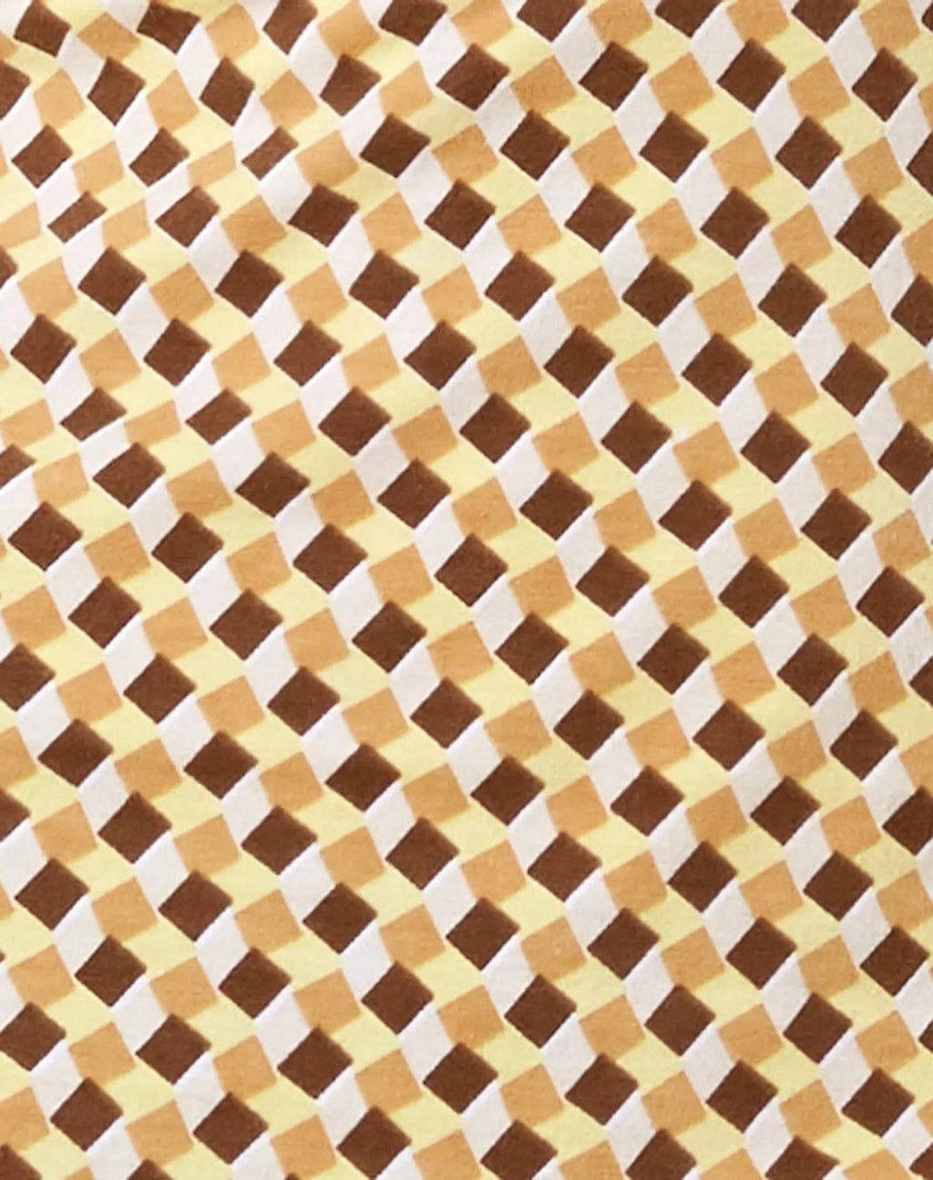 Gele Mini Dress in Wavy Checker Yellow