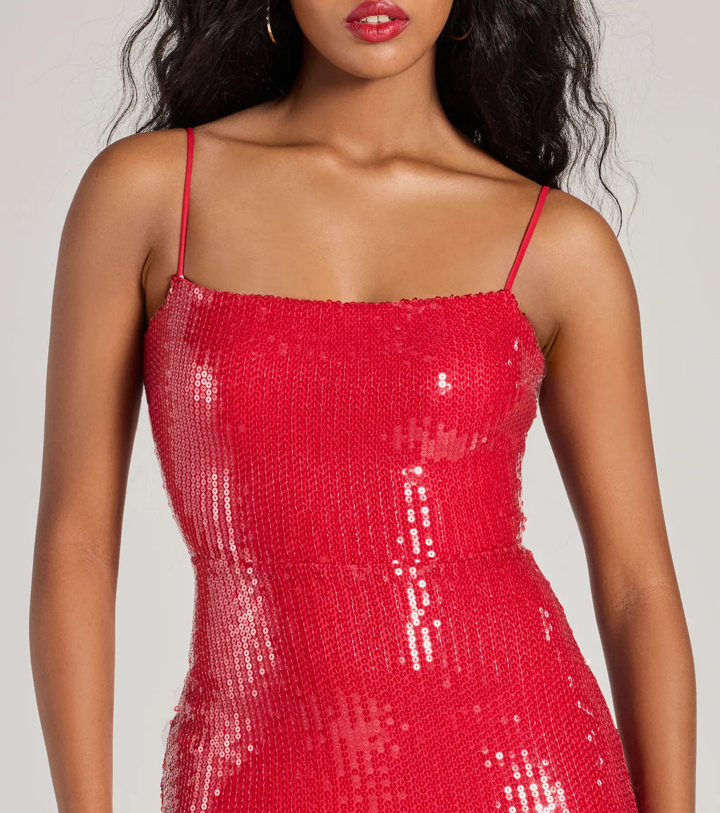 Cupid Cutie Sequin Bodycon Mini Dress