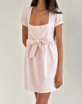 Leshiana Mini Dress in Poplin Light Pink