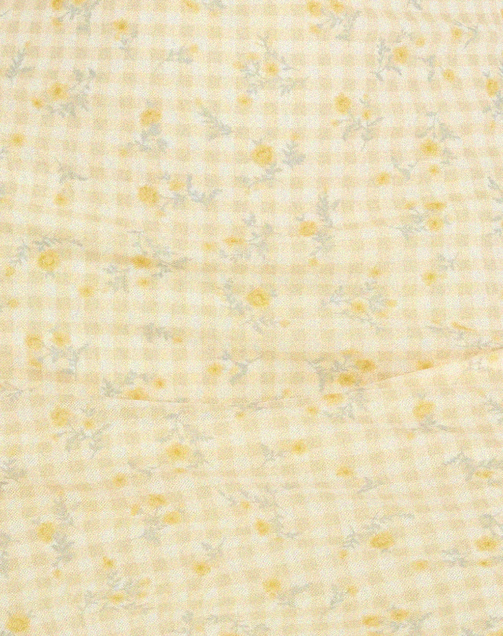 Hakira Mini Dress in Gingham Floral Yellow