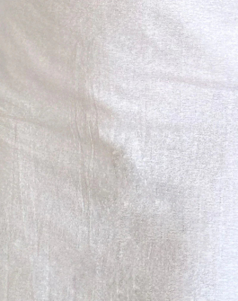 Ayana Open Back Mini Dress in Off White Linen
