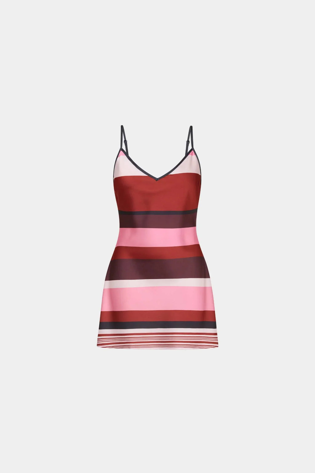 Bias Mini Dress | Fuchsia Stripe
